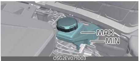KIA Niro SG2 (2021) - Vérification du niveau de liquide de freins - 1