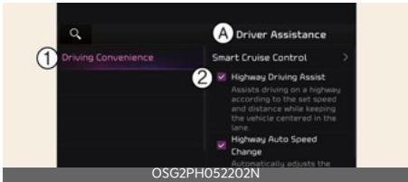 KIA Niro SG2 (2021) - Assistance à la conduite sur autoroute - 1