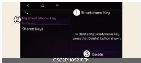 KIA Niro SG2 (2021) - Comment supprimer la clé numérique (téléphone intelligent) - 2