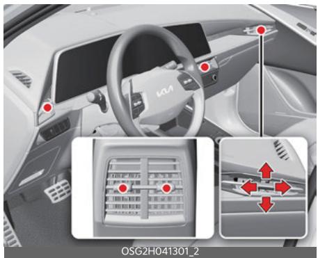 KIA Niro SG2 (2021) - Bouches d'aération du tableau de bord - 1