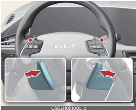 KIA Niro SG2 (2021) - Freinage régénératif (sélecteur de vitesses au volant) - 1