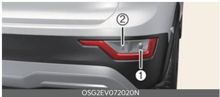 KIA Niro SG2 (2021) - Position d'ampoule de feu (arrière) - 1