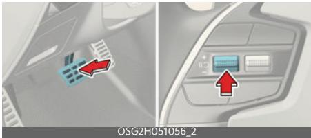 KIA Niro SG2 (2021) - Pour annuler temporairement le contrôle du régulateur de vitesse intelligent - 1