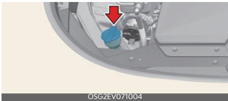 KIA Niro SG2 (2021) - Vérification du niveau de liquide lave-glace - 1