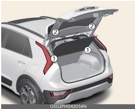 KIA Niro SG2 (2021) - Installation du cache-bagages - 1