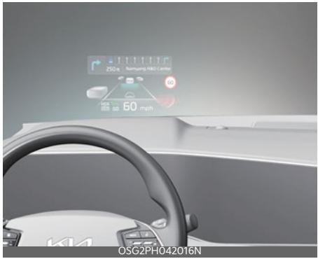 KIA Niro SG2 (2021) - Affichage tête haute (HUD) (selon l'équipement) - 1