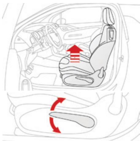 DS Automobiles DS3 Phase 2 (2014-2016) - Réglage longitudinal - 1