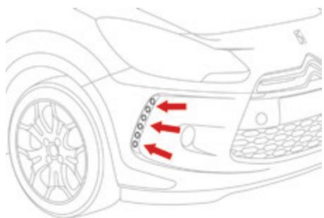 DS Automobiles DS3 Phase 2 (2014-2016) - Feux diurnes à LED - 1