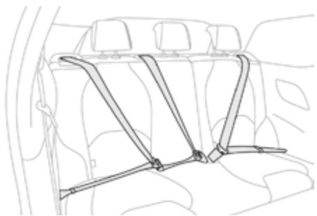 DS Automobiles DS3 Phase 2 (2014-2016) - Ceintures de sécurité arrête - 1