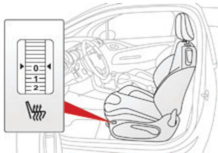 DS Automobiles DS3 Phase 2 (2014-2016) - Réglage en hauteur de l'appui-tête - 2