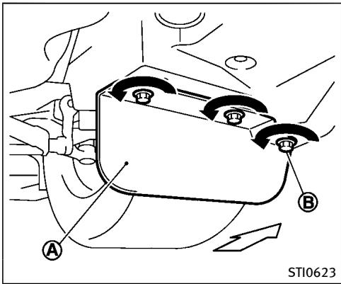 INFINITI Q50 (2016) - INSTALLATION DE LA PLAQUE D'IMMATRICULATION FRONTALE - 3