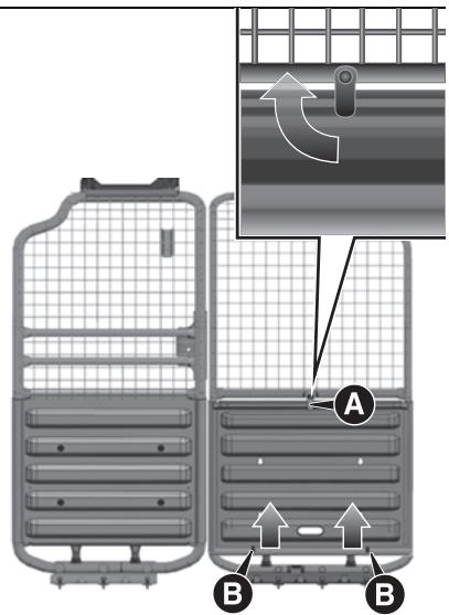 FIAT Doblo 2 Phase 2 (2015-2022) - Cloison de séparation avec GRILLE complète - 2