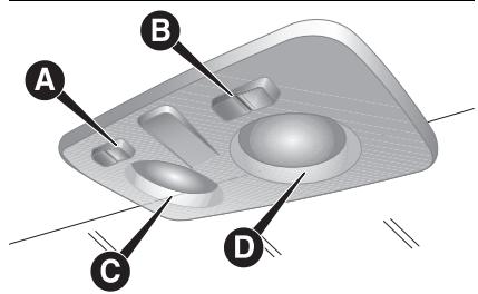 FIAT Doblo 2 Phase 2 (2015-2022) - Plafonnier avant avec éclairage SPOT - 1