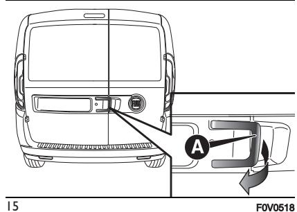 FIAT Doblo 2 Phase 2 (2015-2022) - Ouverture/fermeture de l'extérieur du premier battant - 2
