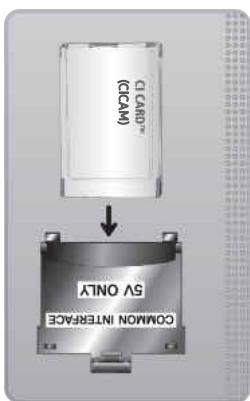 SAMSUNG TQ65Q70C - Connexion de la « carte CI ou CI+ » via la fente de l'COMMON INTERFACE avec l'adaptateur de CARTE CI - 2