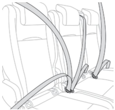 PEUGEOT Traveller (2016-2023) - Ceintures de sécurité arrrière - 1