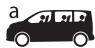 PEUGEOT Traveller (2016-2023) - Emplacement des sièges enfants attachés avec la ceinture de sécurité - 1