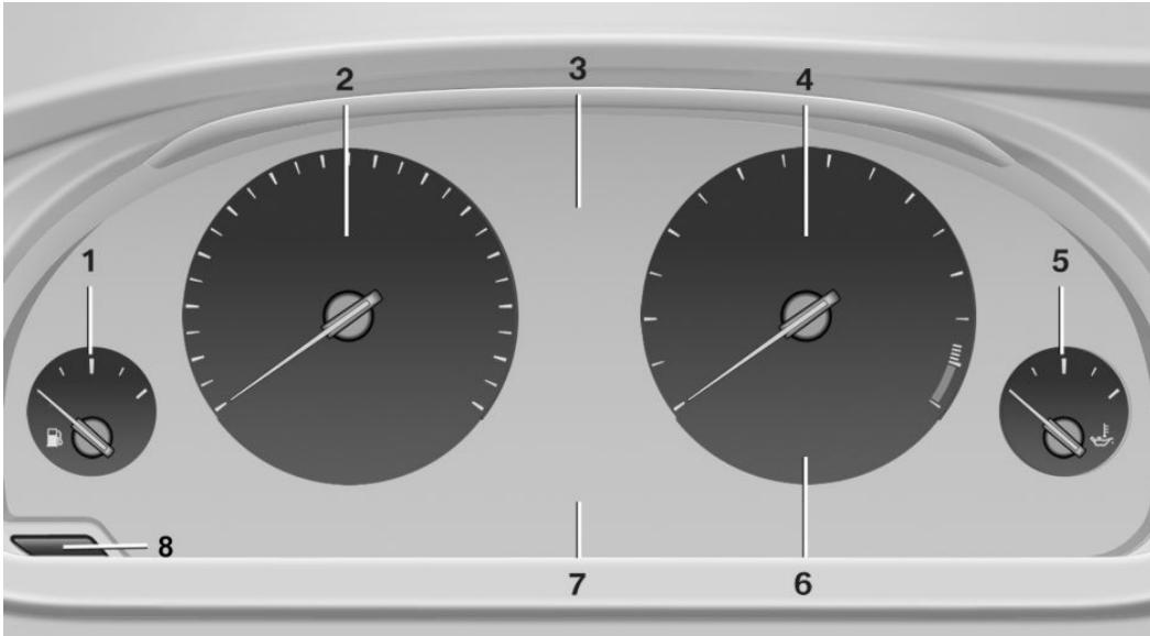 BMW Série 4 (2017-2020) - Aperçu du combiné d'instruments - 1