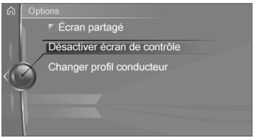 BMW Série 4 (2017-2020) - «Éteindre écran de contrôle » - 1