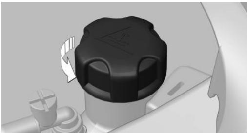 BMW Série 4 (2017-2020) - Contrôler le niveau de liquide de refroidissement dans la tubulure de remplissage - 1