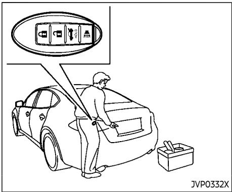 INFINITI Q70 (2019) - Déverrouillage des portières et de la trappe du réservoir de carburant - 1