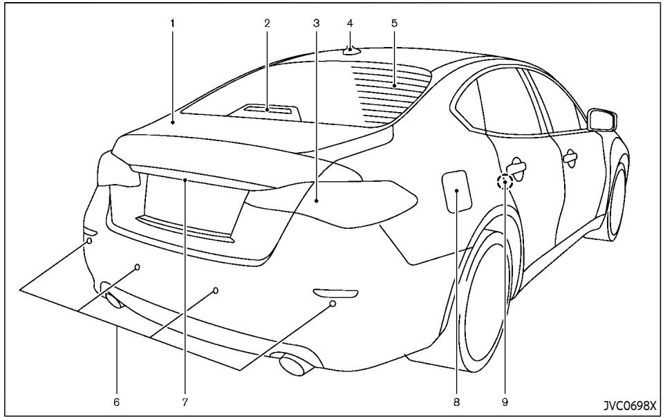 INFINITI Q70 (2019) - EXTÉRIEUR ARRIÈRE - 1