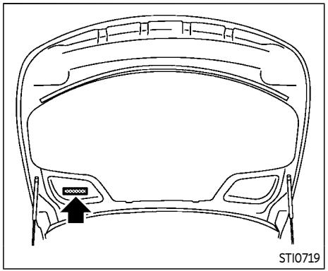INFINITI Q70 (2019) - NUMÉRO D'IDENTIFICATION DU VÉHICULE (numéro de châssis) - 3