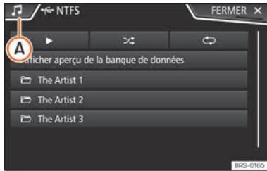 SEAT Tarraco (2018) - Selection d'une plage dans une liste de plages - 1