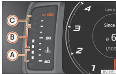 SEAT Tarraco (2018) - indicateur de température du liquide de refroidissement du moteur - 1