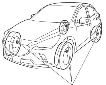 MAZDA CX-3 Phase 3 (2018-2021) - Système de surveillance de pression des pneus\* - 1