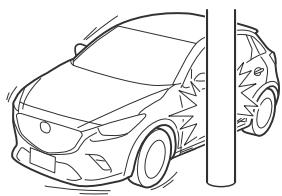 MAZDA CX-3 Phase 3 (2018-2021) - Limites à la détection de collision latérale: - 1