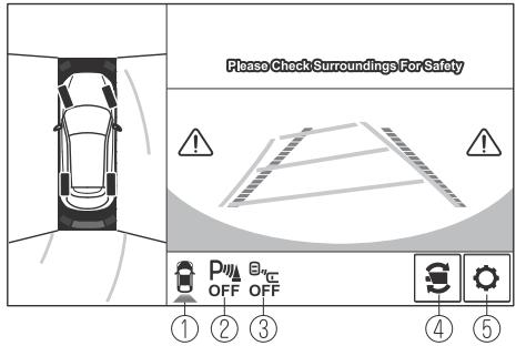 MAZDA CX-3 Phase 3 (2018-2021) - Toujours arrêter le véhicule pour régler la qualité d'image du moniteur de vue à 360°. - 1