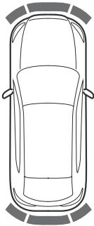 MAZDA CX-3 Phase 3 (2018-2021) - ▼ Plage de détection du capteur - 13