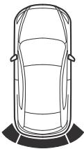 MAZDA CX-3 Phase 3 (2018-2021) - ▼ Plage de détection du capteur - 11