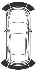 MAZDA CX-3 Phase 3 (2018-2021) - ▼ Plage de détection du capteur - 12