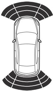 MAZDA CX-3 Phase 3 (2018-2021) - ▼ Plage de détection du capteur - 6