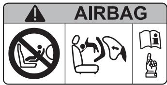 MAZDA CX-3 Phase 3 (2018-2021) - Ceci est extrêmement dangereux ! Ne jamais utiliser, sur le siège passager avant avec un coussin d'air qui risque de se déployer, un dispositif de retenue pour enfants faisant face vers l'arrière du véhicule: - 4