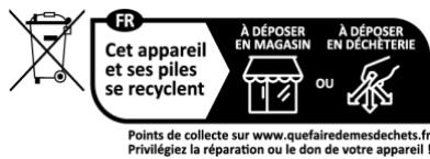 LITTLE BALANCE 8107 - Avertissement et précautions relativement aux piles (modèles à chargement USB non concernés) - 1