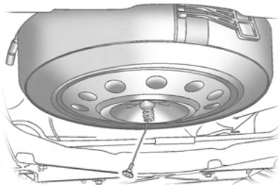 Saturn Outlook (2009) - Dépose de la roue de secours - 4