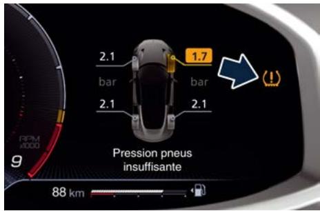 Maserati MC20 Cielo (2022) - Avertissementasse pression pneus - 1