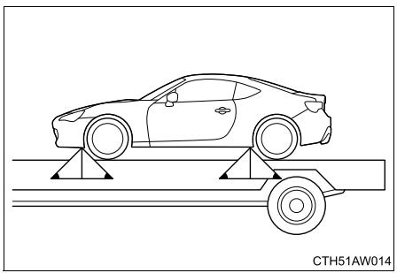 SUBARU BRZ  (2018) - Utilisation d'une dépanneuse à plateau - 1