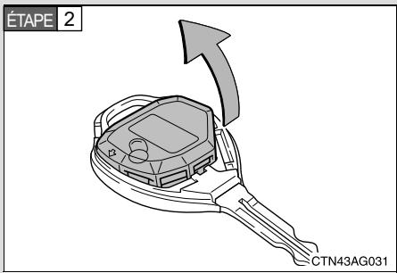 SUBARU BRZ  (2018) - ■ Remplacement de la pile (vehicules dépourvus de système d'accès mains libres avec démarrage à bouton-poussoir) - 2