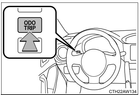 SUBARU BRZ  (2018) - ■ Utilisation de la zone d'affichage du totalisateur kilométrique/ du totalisateur partiel - 1