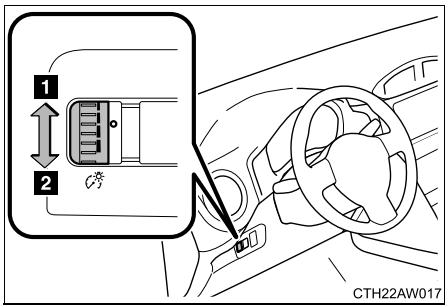 SUBARU BRZ  (2018) - Commande d'éclairage du tableau de bord - 1