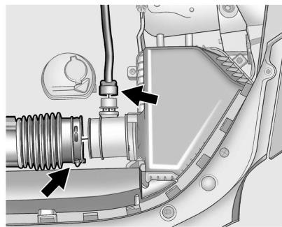 CADILLAC CTS CTSV (2012) - Comment inspector le filtré à air du moteur - 2