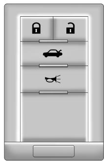 CADILLAC CTS CTSV (2012) - Fonctionnement du système de télédéverrouillage (accès avec clé) - 1