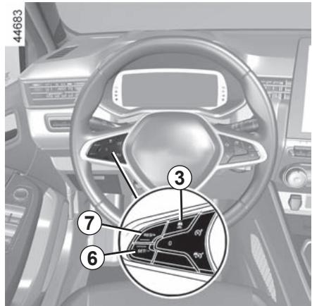 RENAULT Clio 5 (2019-2023) - Mise en régulation de la distance de suivi - 1