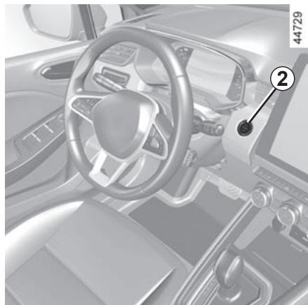 RENAULT Clio 5 (2019-2023) - DÉMARRAGE, ARRÊT DU MOTEUR : vehicule avec carte (1/3) - 2