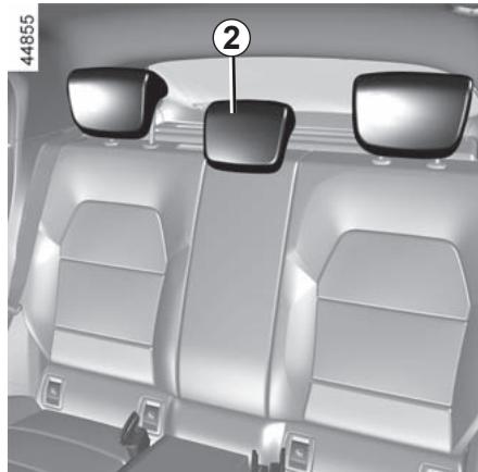 RENAULT Clio 5 (2019-2023) - Pour enlever l'appui-tête - 1