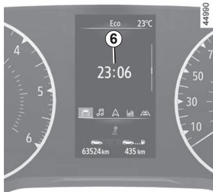 RENAULT Clio 5 (2019-2023) - HEURE ET TEMPERATURE EXTÉRIEURE (1/2) - 3